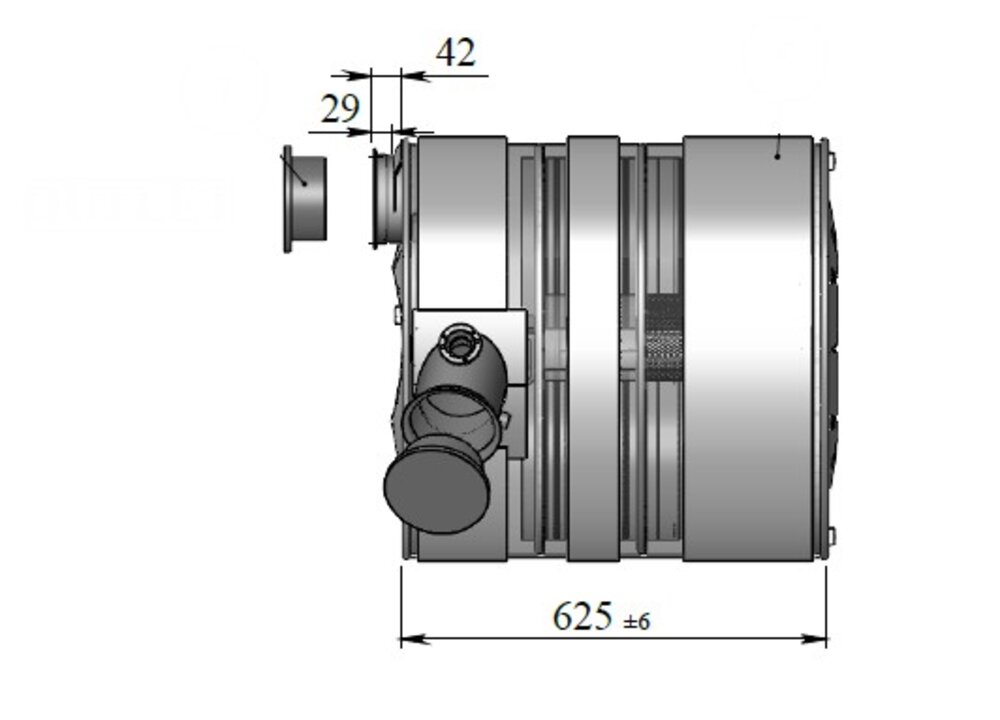 Silencer w. SCR, Volvo / OE no. 20920705, 20920600 | Dinex