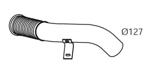Передняя труба с гофрой (нерж)