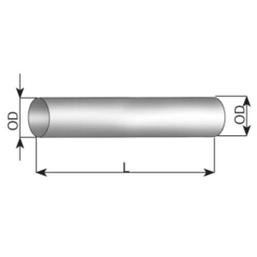 Exhaust Pipe, OD=57 / L=2000, SPD