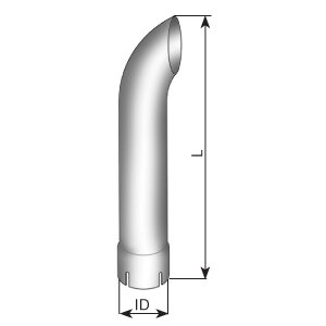 Конечная труба D 75,0 mm