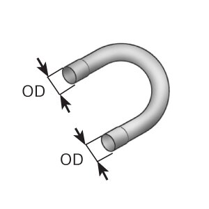 U-образная труба D 102,0 mm