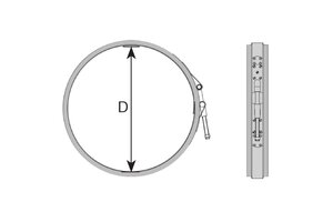 ACCESSOIRE-COLLIER-LAMBDALARSEN JOINT FOR BAFFLE SIZE 445