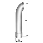 TUBE-UNIVERSEL-TUBE STAINLESS 1500/ 76MM ID