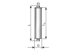 Middle Silencer 1041mm, 249mm, 128.0, AL