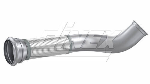 Exhaust Pipe w. Flex, D3S, Renault/Volvo E-line