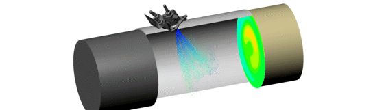 Dinex - Computational Fluid Dynamics CFD reveals distribution of fluid additives, backpressure and heat loss