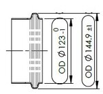 Exhaust Pipe w. Flex, D3S for International