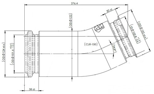 TUBE AVANT ISOLE 36.15201.5225 MAN