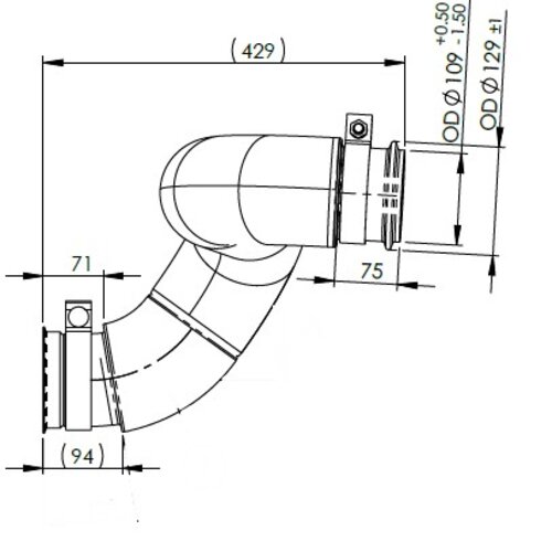 Insulated Exhaust Pipe for MAN