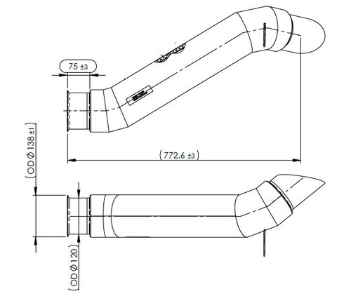 Insulated Exhaust Pipe for MAN