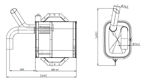 Silencer for Mercedes, E-line