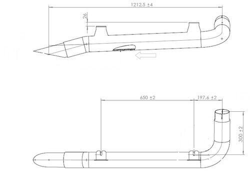 Insulated Exhaust Pipe for Mercedes