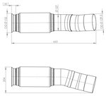 Exhaust Pipe w. Bellow for Mercedes