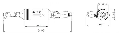 Catalytic Converter w. DOC & CHP-SIC, Mercedes