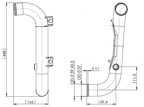 Water Coolant Pipe, Scania