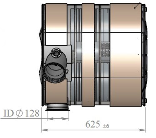 Silencer w. SCR for Volvo