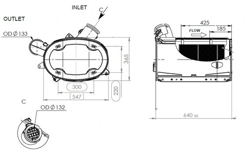 Silencer w. SCR for Volvo