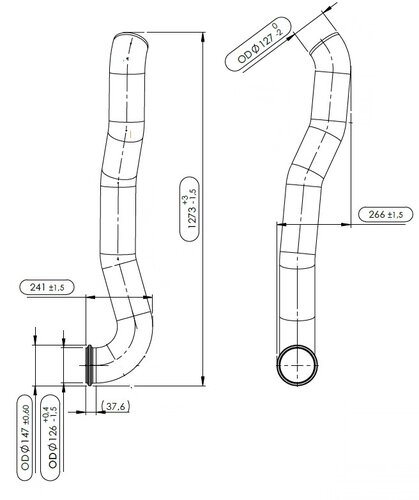 Exhaust Pipe, Volvo