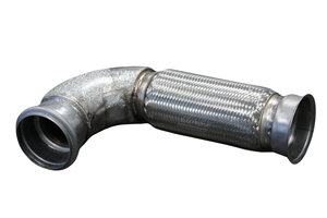 Insulated pipe w. Bellow for Peterbilt