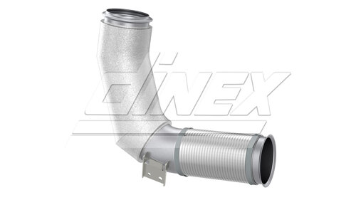Exhaust Pipe w. Flex, D2S+, Scania