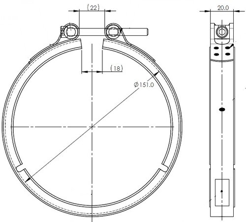 Exhaust Clamp, VeeFit, International