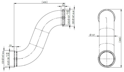 Exhaust Pipe for Volvo