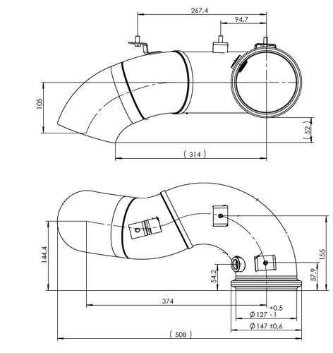 Pipe for Volvo