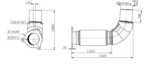 Pipe for Mercedes