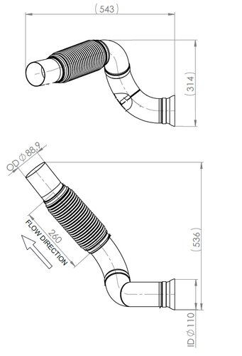 TUBE AVANT-MERCEDES-960.490.5019