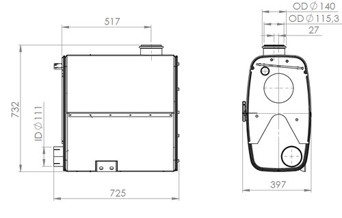 Silencer W. SCR for MAN