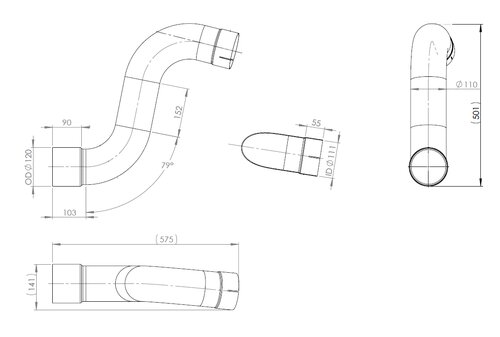 Pipe for Mercedes