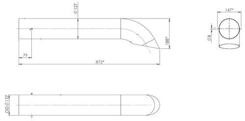 Exhaust Pipe for Scania