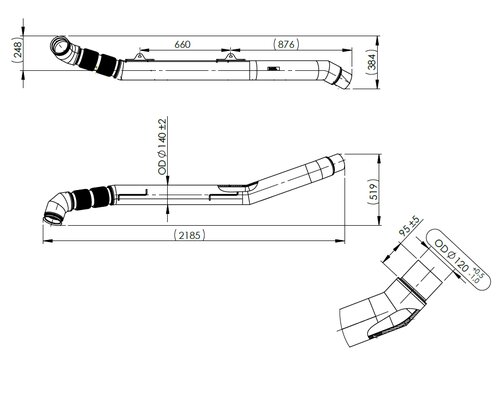 Pipe for Mercedes