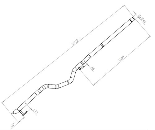 Pipe for Mercedes/Volkswagen