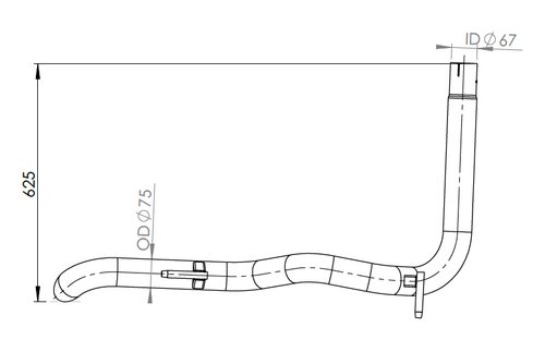 Pipe for Mercedes/Volkswagen