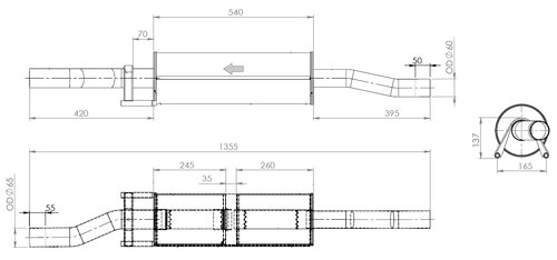 Silencer for Mercedes