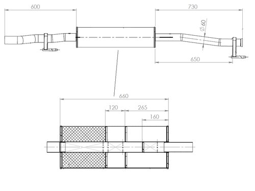 Silencer for Mercedes