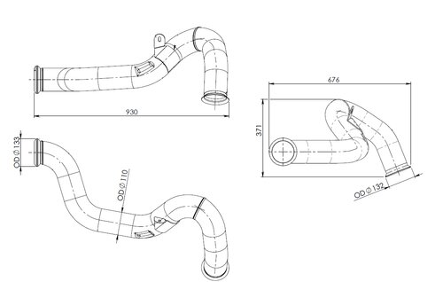 Pipe for Renault/Volvo