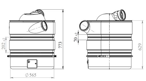 Silencer W. SCR for Scania