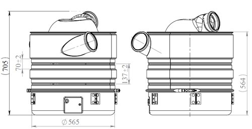 Silencer W. SCR, Scania