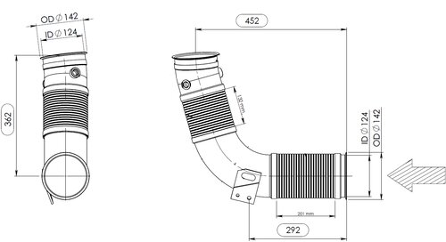 TUBE AVANT-SCANIA-1825035