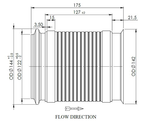 Flex Pipe for Scania