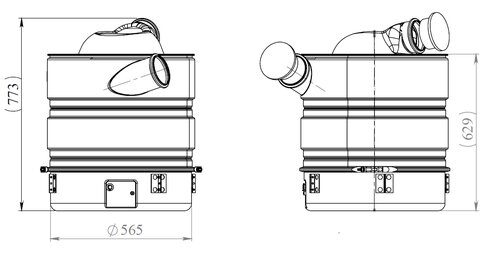 Silencer W. SCR for Scania