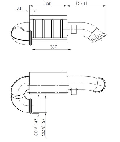 Pipe for Volvo