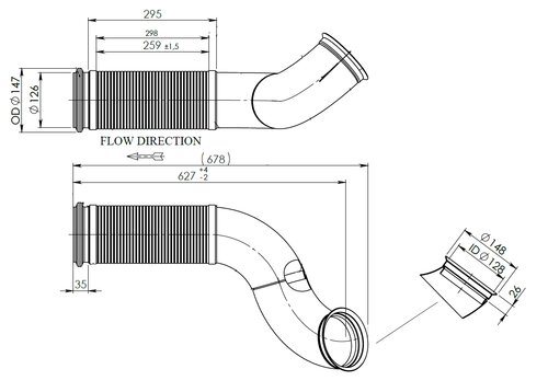 Pipe for Volvo