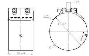 FlexJoiner Clamp, Ø=110 / L=75, INOX