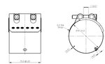 FlexJoiner Clamp, Ø=77.1 / L=75, INOX
