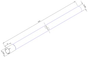 TUBE-UNIVERSEL-TUBE STAINLESS 2500/ 89-5MM ID