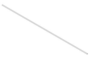 Труба прямая (цинк) D 38,0 mm L=6000 mm