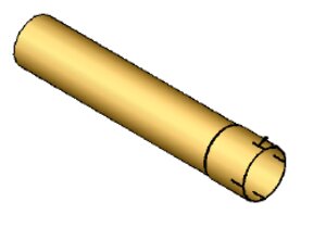 Труба D 108,0 mm (4 1/4) L=600 mm (цинк)